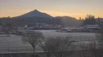 Weather camera view of Granite Falls High School.