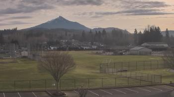 Weather camera view of Granite Falls High School.