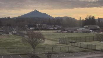 Weather camera view of Granite Falls High School.