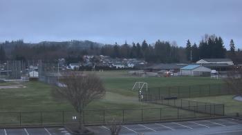 Weather camera view of Granite Falls High School.