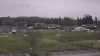 Weather camera view of Granite Falls High School.
