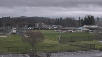 Weather camera view of Granite Falls High School.