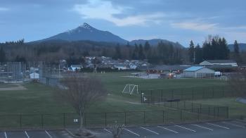 Weather camera view of Granite Falls High School.