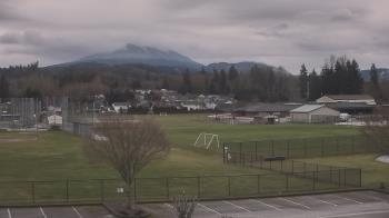 Weather camera view of Granite Falls High School.
