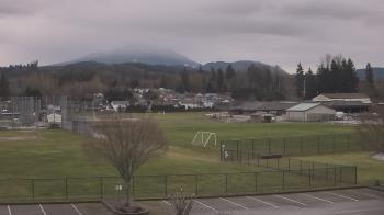 Weather camera view of Granite Falls High School.