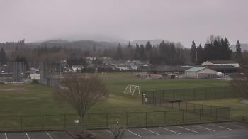 Weather camera view of Granite Falls High School.
