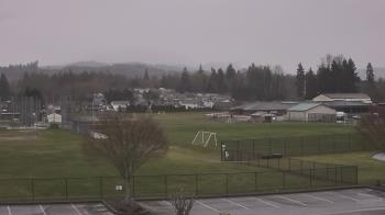 Weather camera view of Granite Falls High School.