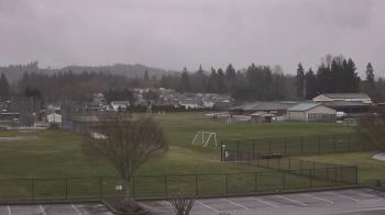 Weather camera view of Granite Falls High School.