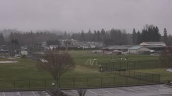Weather camera view of Granite Falls High School.