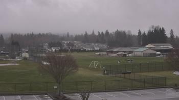 Weather camera view of Granite Falls High School.