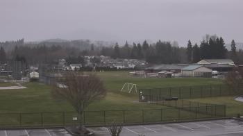 Weather camera view of Granite Falls High School.