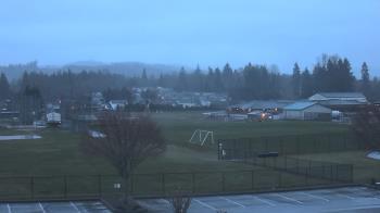 Weather camera view of Granite Falls High School.