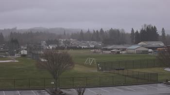 Weather camera view of Granite Falls High School.