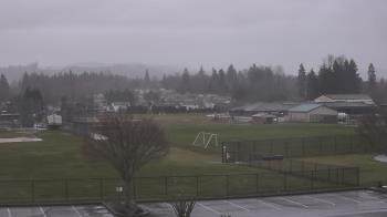 Weather camera view of Granite Falls High School.