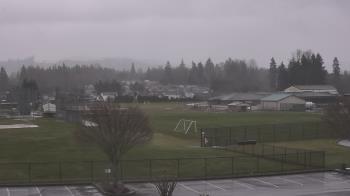 Weather camera view of Granite Falls High School.