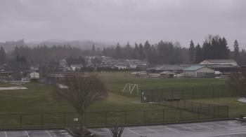 Weather camera view of Granite Falls High School.
