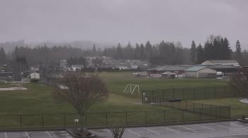 Weather camera view of Granite Falls High School.