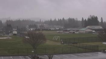 Weather camera view of Granite Falls High School.