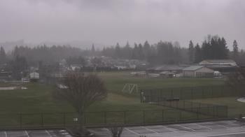 Weather camera view of Granite Falls High School.