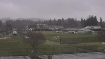 Weather camera view of Granite Falls High School.