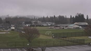 Weather camera view of Granite Falls High School.