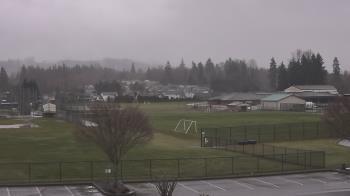 Weather camera view of Granite Falls High School.