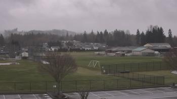 Weather camera view of Granite Falls High School.
