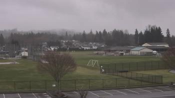 Weather camera view of Granite Falls High School.