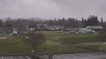 Weather camera view of Granite Falls High School.