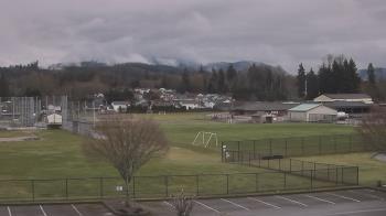 Weather camera view of Granite Falls High School.