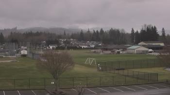 Weather camera view of Granite Falls High School.