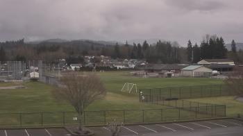 Weather camera view of Granite Falls High School.