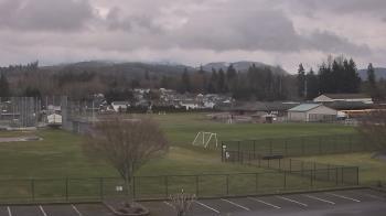 Weather camera view of Granite Falls High School.
