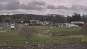 Weather camera view of Granite Falls High School.