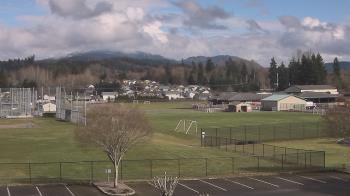 Weather camera view of Granite Falls High School.
