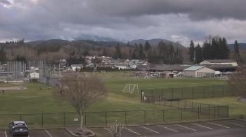 Weather camera view of Granite Falls High School.