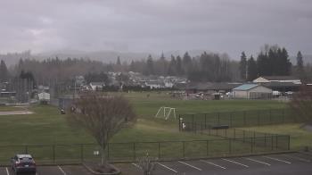 Weather camera view of Granite Falls High School.