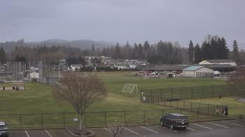 Weather camera view of Granite Falls High School.