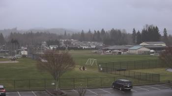 Weather camera view of Granite Falls High School.