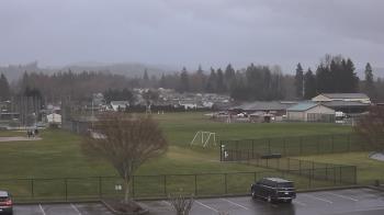 Weather camera view of Granite Falls High School.