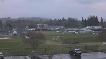 Weather camera view of Granite Falls High School.