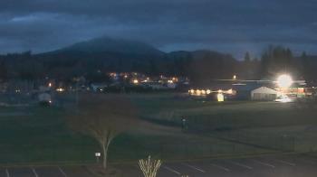 Weather camera view of Granite Falls High School.