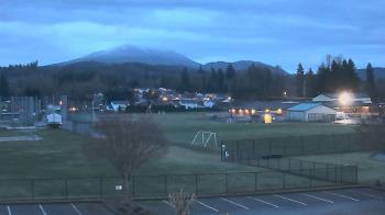 Weather camera view of Granite Falls High School.