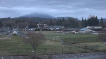 Weather camera view of Granite Falls High School.