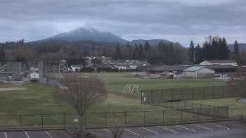 Weather camera view of Granite Falls High School.