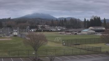 Weather camera view of Granite Falls High School.