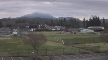 Weather camera view of Granite Falls High School.