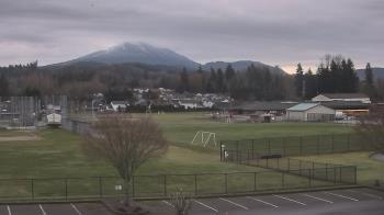 Weather camera view of Granite Falls High School.