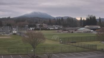 Weather camera view of Granite Falls High School.