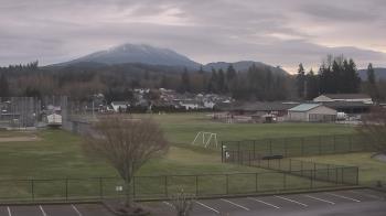 Weather camera view of Granite Falls High School.